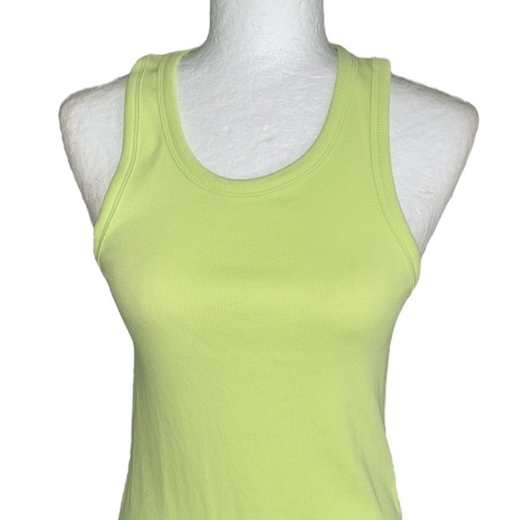 COS Yellow Green Ribbed Organic Cotton Tank Maxi Dress - S - Picture 7 of 15